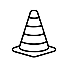 Construction Barrier Marking Off a Work Zone for Safety and Security