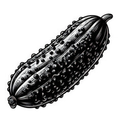 Engraving of a Cucumber