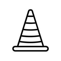 Construction Barrier Marking Off a Work Zone for Safety and Security