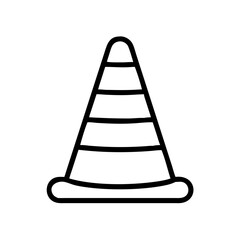 Construction Barrier Marking Off a Work Zone for Safety and Security