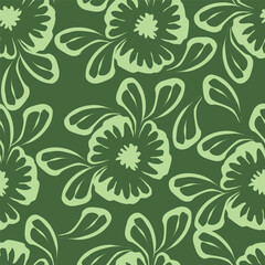 Beautiful seamless floral pattern . Flower vector illustration. Field of flowers
