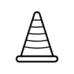 Construction Barrier Marking Off a Work Zone for Safety and Security