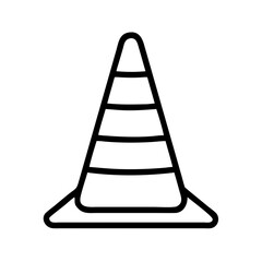 Construction Barrier Marking Off a Work Zone for Safety and Security