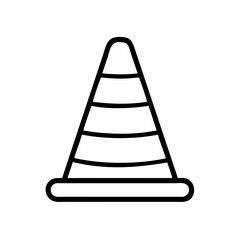 Construction Barrier Marking Off a Work Zone for Safety and Security