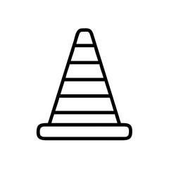 Construction Barrier Marking Off a Work Zone for Safety and Security