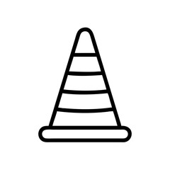 Construction Barrier Marking Off a Work Zone for Safety and Security