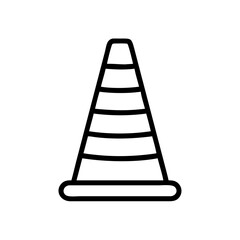 Construction Barrier Marking Off a Work Zone for Safety and Security