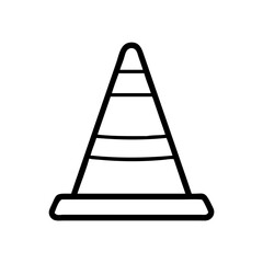 Construction Barrier Marking Off a Work Zone for Safety and Security