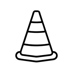 Construction Barrier Marking Off a Work Zone for Safety and Security