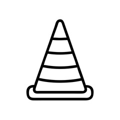 Construction Barrier Marking Off a Work Zone for Safety and Security