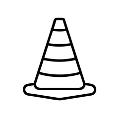 Construction Barrier Marking Off a Work Zone for Safety and Security