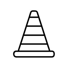 Construction Barrier Marking Off a Work Zone for Safety and Security