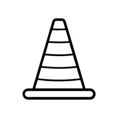 Construction Barrier Marking Off a Work Zone for Safety and Security