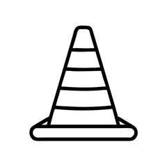 Construction Barrier Marking Off a Work Zone for Safety and Security