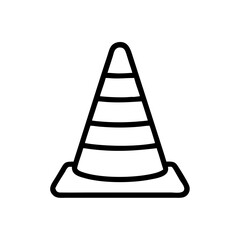 Construction Barrier Marking Off a Work Zone for Safety and Security