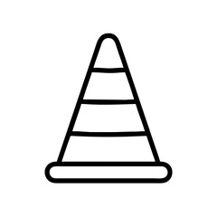 Construction Barrier Marking Off a Work Zone for Safety and Security