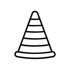 Construction Barrier Marking Off a Work Zone for Safety and Security