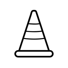 Construction Barrier Marking Off a Work Zone for Safety and Security