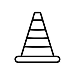 Construction Barrier Marking Off a Work Zone for Safety and Security