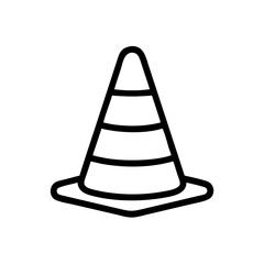 Construction Barrier Marking Off a Work Zone for Safety and Security