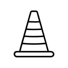 Construction Barrier Marking Off a Work Zone for Safety and Security