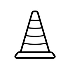 Construction Barrier Marking Off a Work Zone for Safety and Security