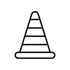 Construction Barrier Marking Off a Work Zone for Safety and Security