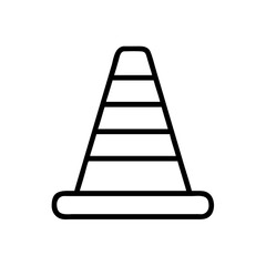 Construction Barrier Marking Off a Work Zone for Safety and Security