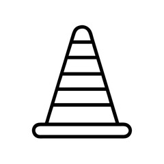 Construction Barrier Marking Off a Work Zone for Safety and Security