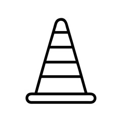 Construction Barrier Marking Off a Work Zone for Safety and Security