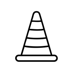 Construction Barrier Marking Off a Work Zone for Safety and Security