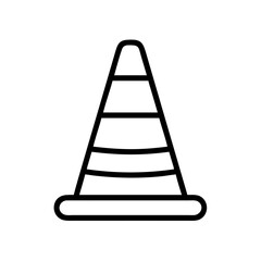 Construction Barrier Marking Off a Work Zone for Safety and Security