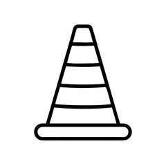 Construction Barrier Marking Off a Work Zone for Safety and Security