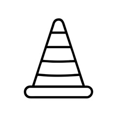 Construction Barrier Marking Off a Work Zone for Safety and Security