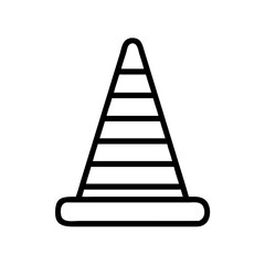 Construction Barrier Marking Off a Work Zone for Safety and Security