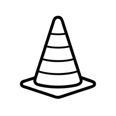 Construction Barrier Marking Off a Work Zone for Safety and Security