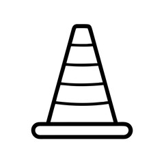 Construction Barrier Marking Off a Work Zone for Safety and Security