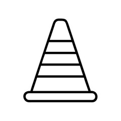 Construction Barrier Marking Off a Work Zone for Safety and Security