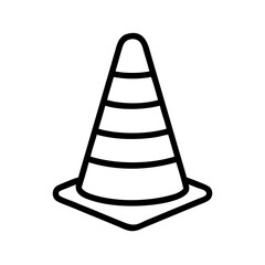 Construction Barrier Marking Off a Work Zone for Safety and Security