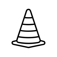 Construction Barrier Marking Off a Work Zone for Safety and Security