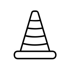 Construction Barrier Marking Off a Work Zone for Safety and Security