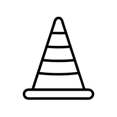 Construction Barrier Marking Off a Work Zone for Safety and Security