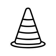 Construction Barrier Marking Off a Work Zone for Safety and Security