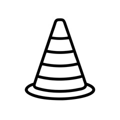 Construction Barrier Marking Off a Work Zone for Safety and Security