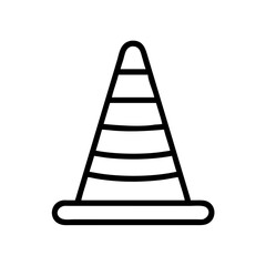 Construction Barrier Marking Off a Work Zone for Safety and Security