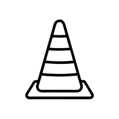 Construction Barrier Marking Off a Work Zone for Safety and Security