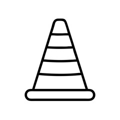 Construction Barrier Marking Off a Work Zone for Safety and Security