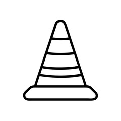 Construction Barrier Marking Off a Work Zone for Safety and Security