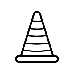 Construction Barrier Marking Off a Work Zone for Safety and Security