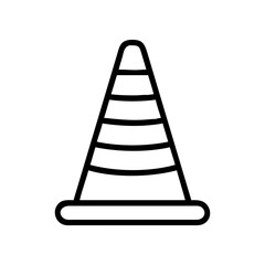 Construction Barrier Marking Off a Work Zone for Safety and Security